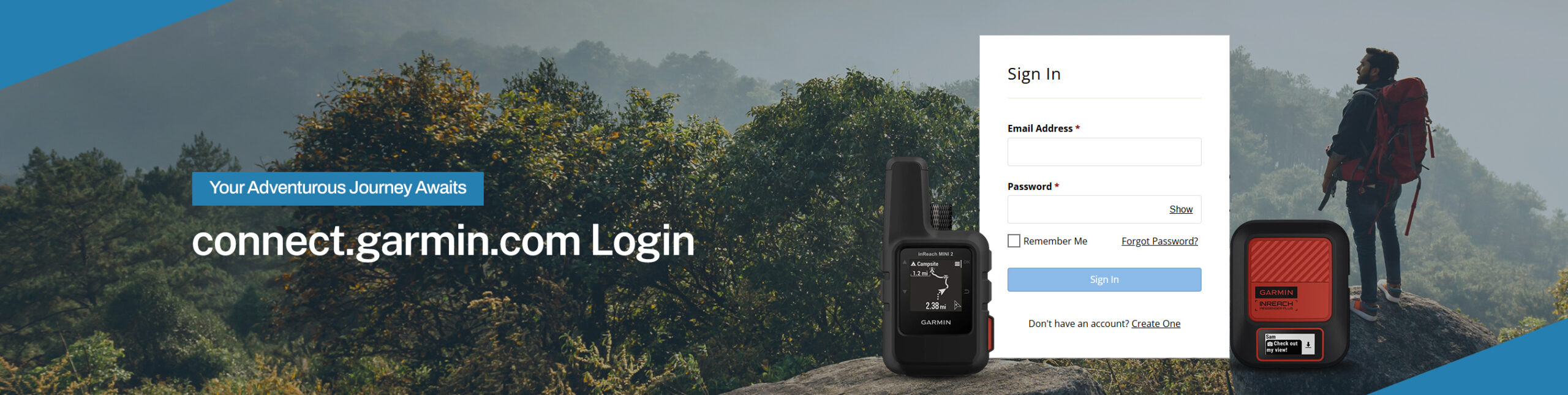connect.garmin.com banner